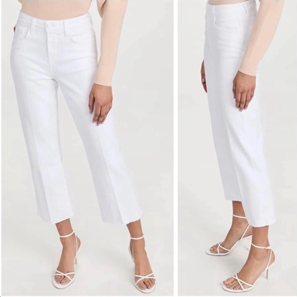 L’Agence NWT Wanda High Rise Wide Leg Jean Blanc Wash